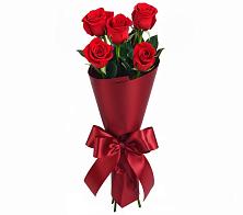 Букет 5 Красных роз Эдлесс Лав в Дубовом