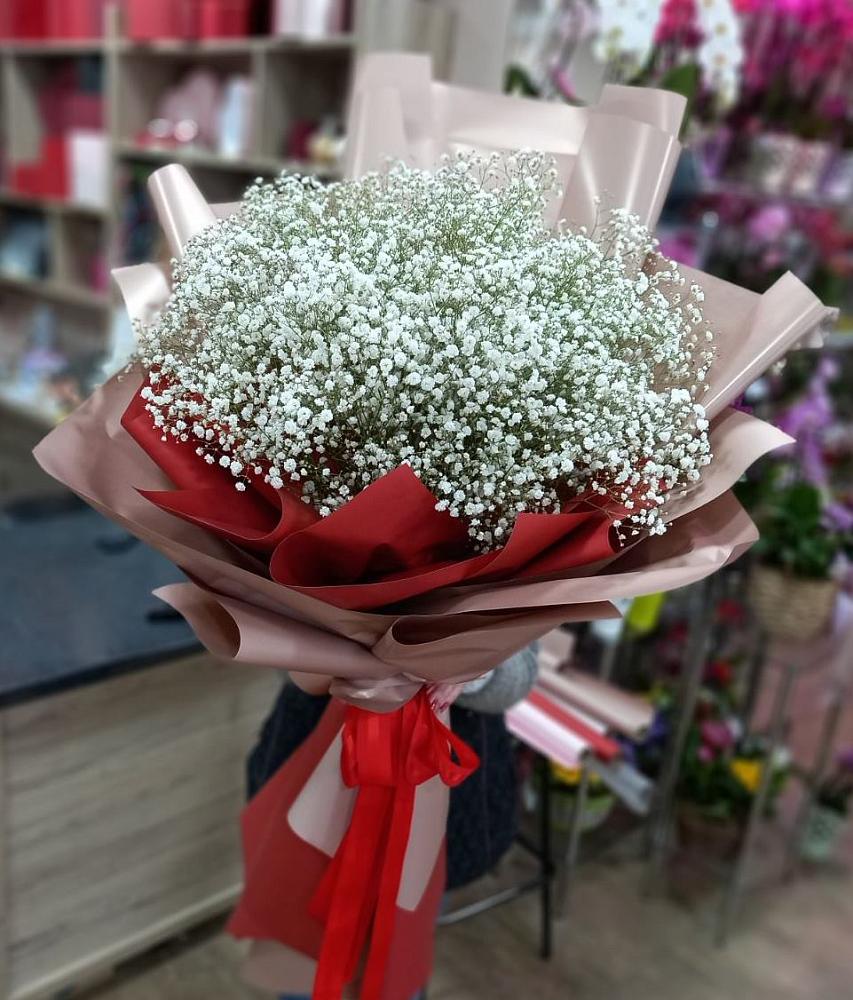 Букет Белые хлопья в Дубовом Букет цветов из: Гипсофила в Дубовом