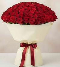 Букет 101 Красная роза Милано в Дубовом