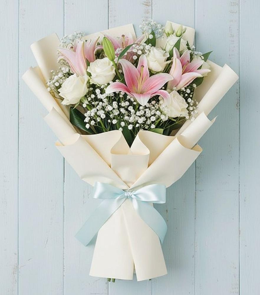 Букет цветов из: Лилии в Дубовом