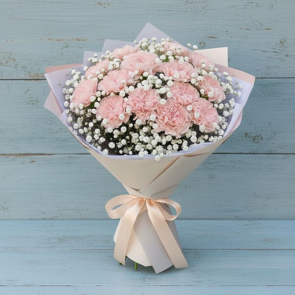 Букет цветов из: Гвоздики в Дубовом