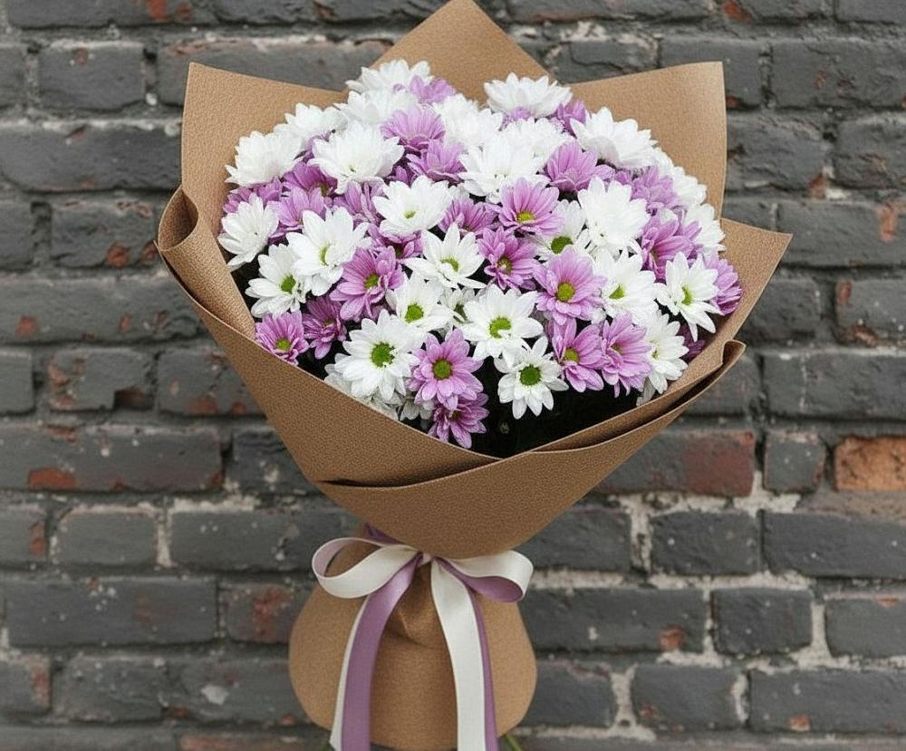 Букет цветов из: Хризантемы в Дубовом