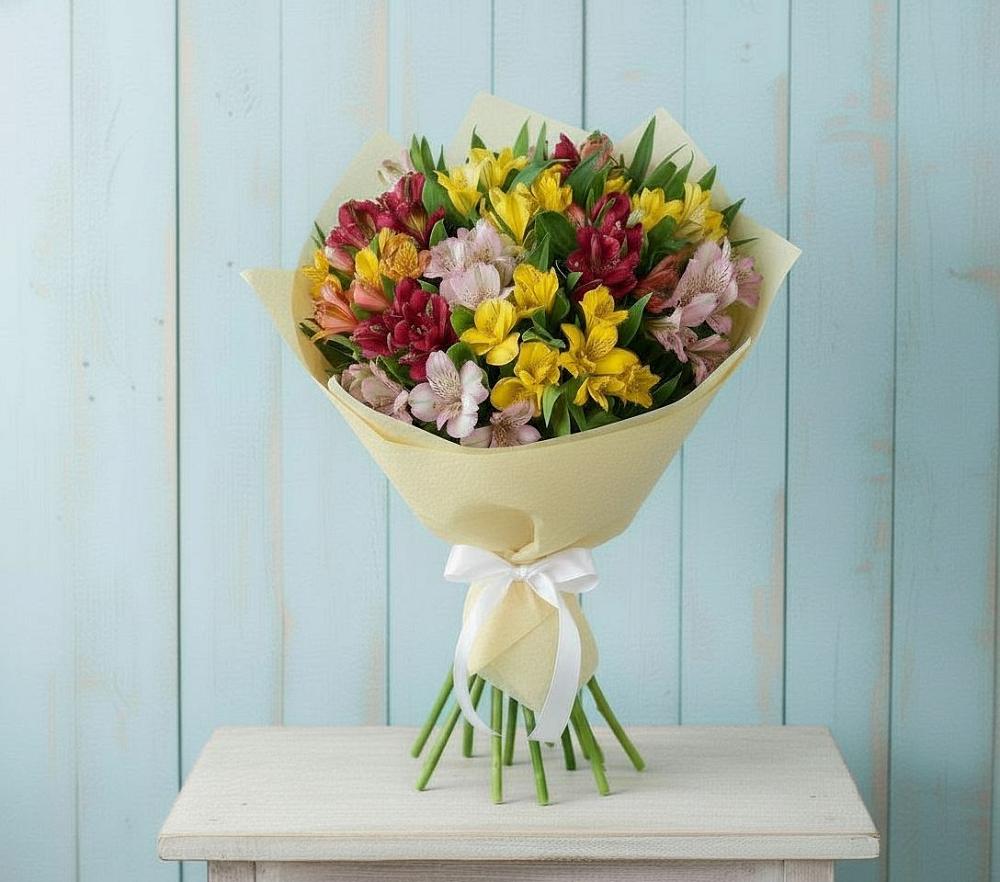 Букет цветов из: Альстромерии в Дубовом