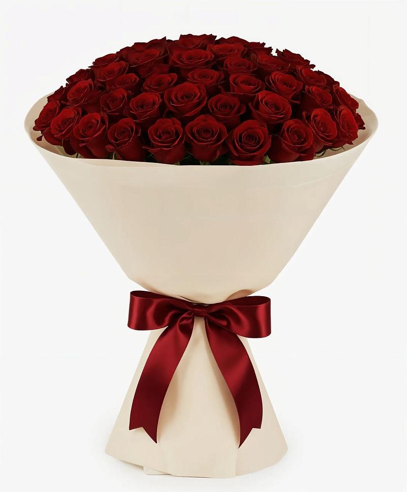 Букет 101 Бордовая роза Блэк Бакарра в Дубовом