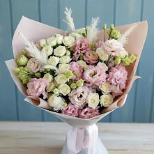 Букет цветов из:  Альстромерии и Розы в Дубовом